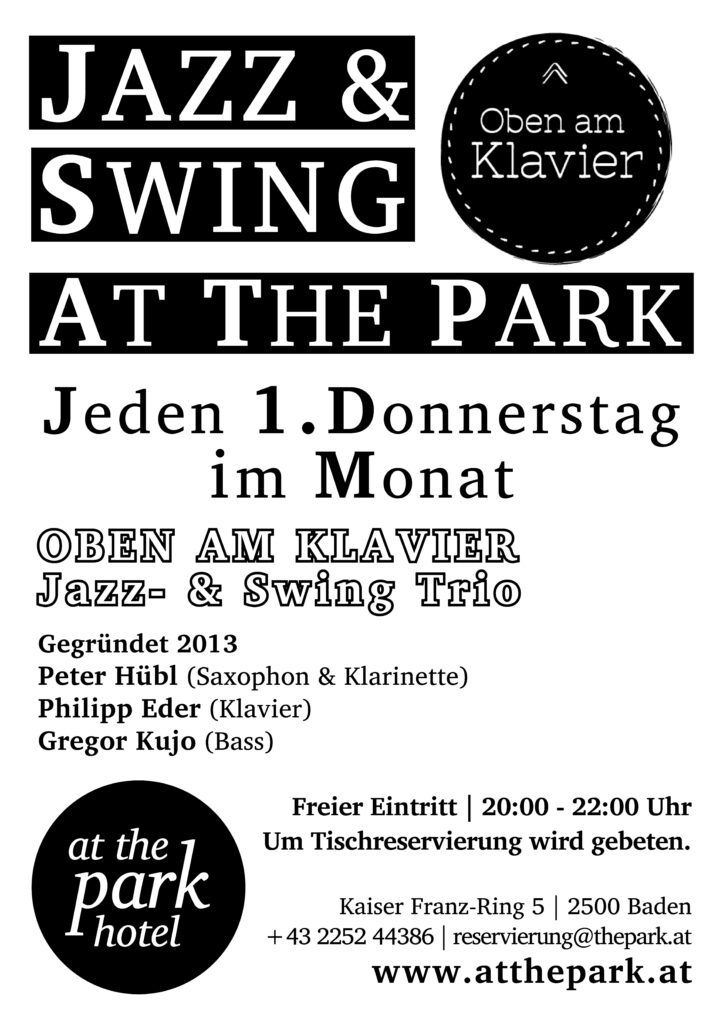 "Jazz & Swing" im At the Park Hotel!