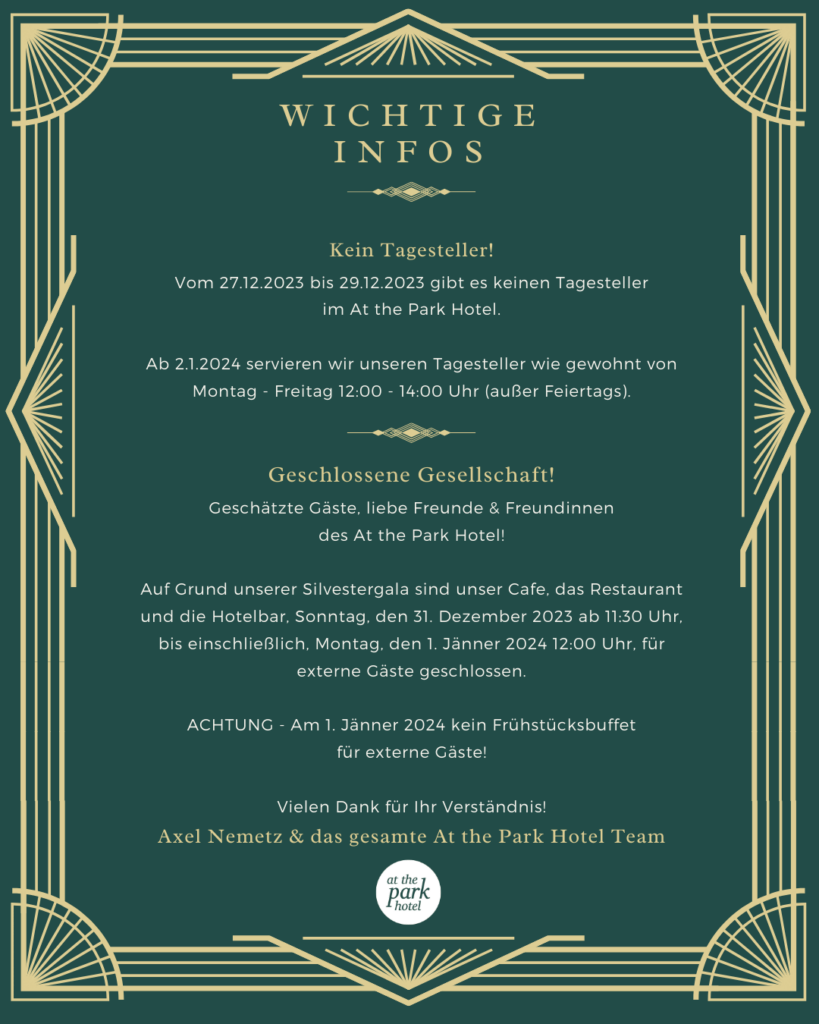 Wichtige Infos