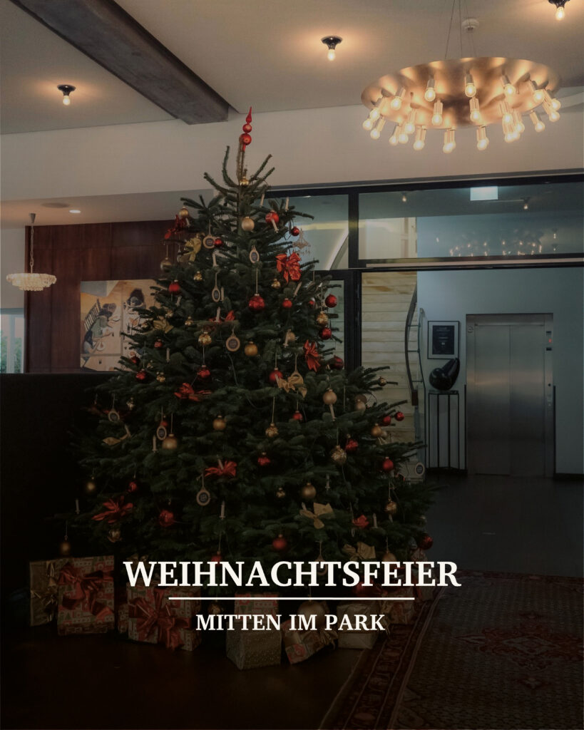 Weihnachtsfeier mitten im Park